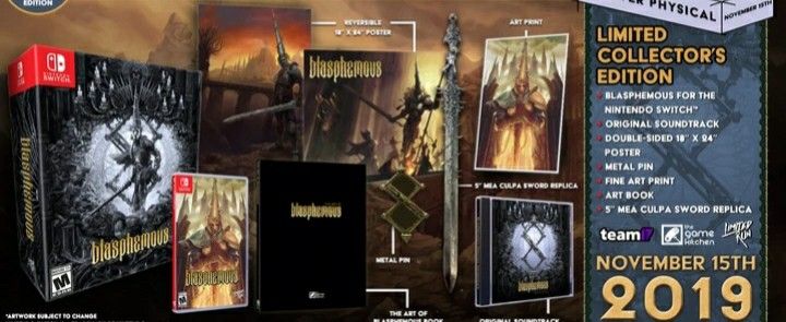 Blasphemous Collectors Edition Limited Run Games Nintendo Switch