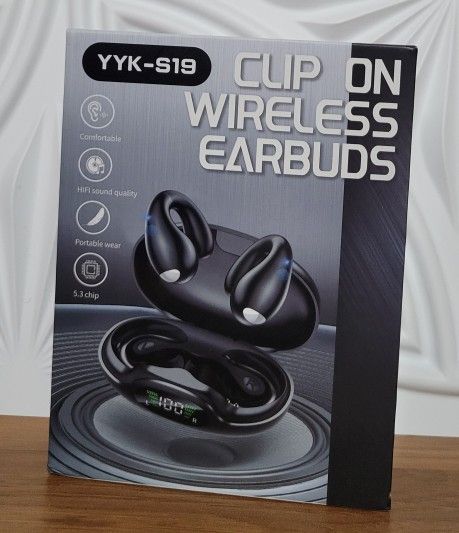 Clip On Wireless Earbuds ( Brand New, Never Used ) For $30