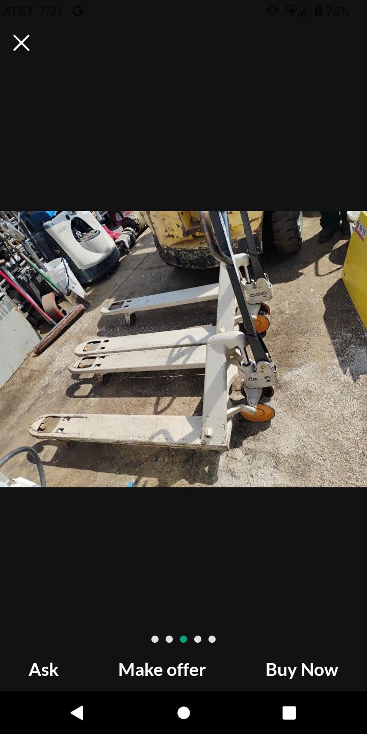 Crown Pallet Jacks New$399/Used$299 Nice$$$