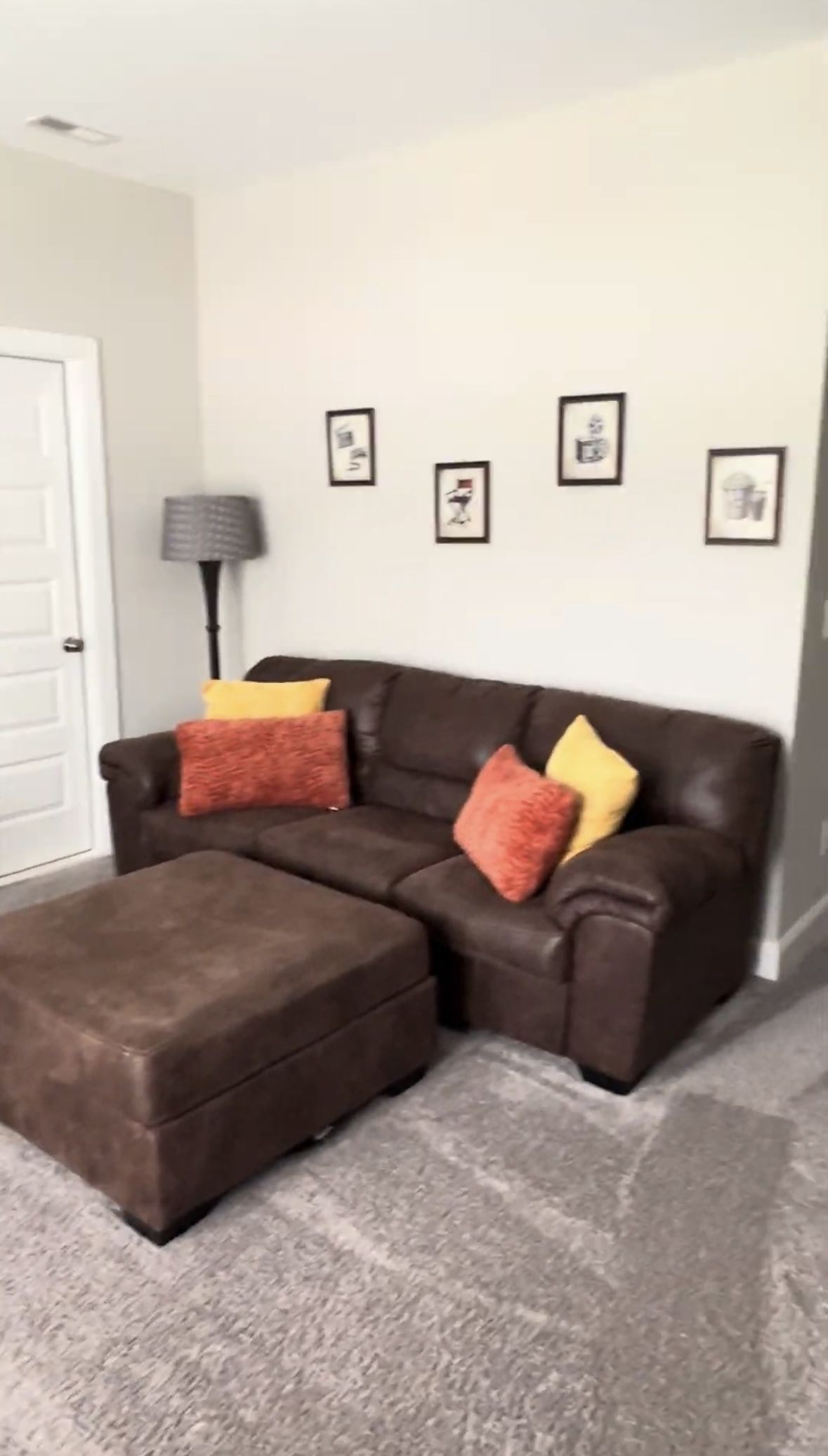 Two Sofas and An Ottoman For Sale 