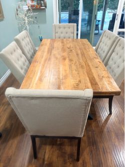 Dining room table and chairs