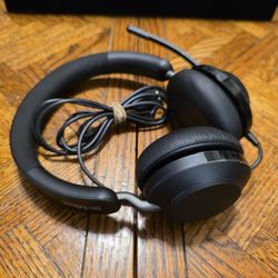 Jabra Evolve 2 40 UC Wired Headphones USB Stereo HSC130 On-Ear Headset - Black 