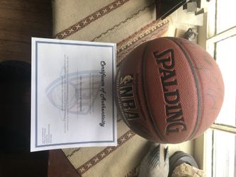 2005/2006 New Jersey Nets signed basketball