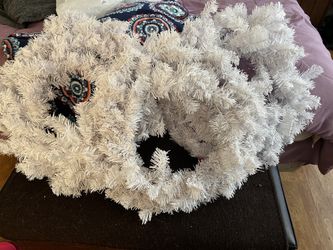 3 Large White Wreaths 