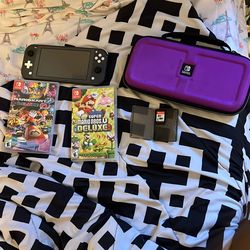 Nintendo Switch Lite With Games And Case (READ DESC)
