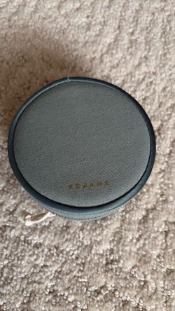 SEZANE Green Travel Jewelry Case