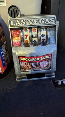 Super  Cool Las Vegas Vintage Buckaroo Bank Slot Machine Works Great Make Offer 