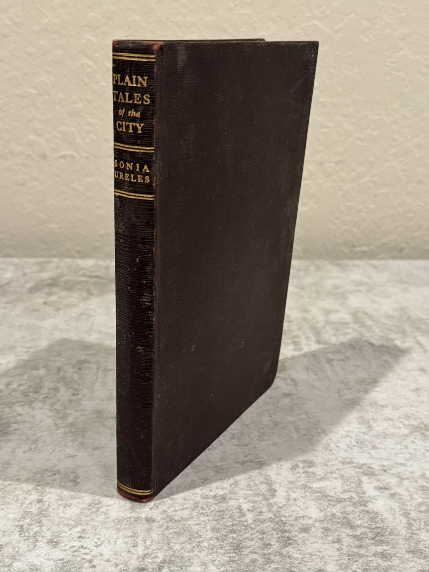 "PLAIN TALES OF THE CITY" Short Stories by SONIA URELES 1927 Life in Los Angeles