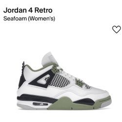 Nike Air Jordan 4 Seafoam Women 7W 8W 8.5W 12W