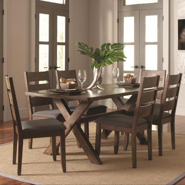 Alston Knotty Nutmeg Rectangular Dining Table
