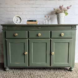 Awesome Shabby Distressed Solid Wood Cabinet Drawer Shelf Entryway Table Side Table Credenza Buffet Console Entertainment Unit 