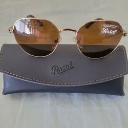 Persol SUNGLASSES Gold BROWN Brand New