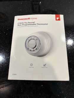 Honeywell Home CT87K The Round Non-Programmable Thermostat for Heat-only Systems