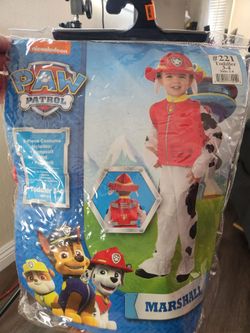 Paw Patrol Halloween 3 piece costume