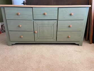 Sage green dresser