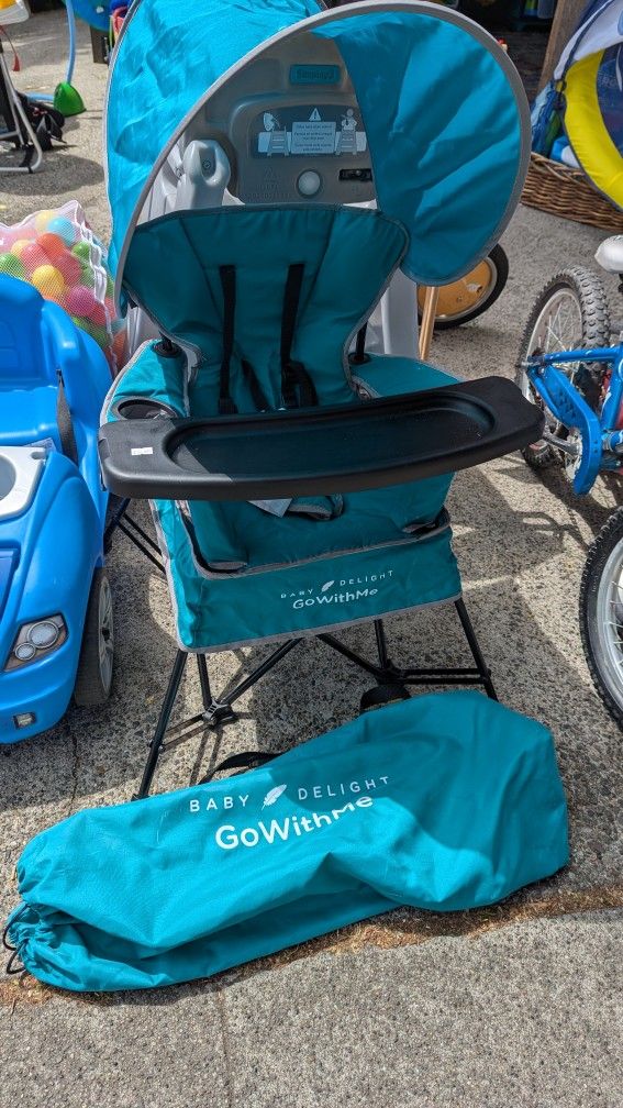 Highchair Portable Canopy Chair Travel Baby Delight Grow With Me