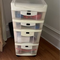 4 Drawer Rolling teacher Cart- Filled With Goodies