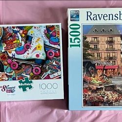 Jigsaw Puzzle Lot Of 3