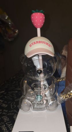 Starbucks pink bear