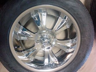 20 inch 6 lug chrome alloy Rims with Tires