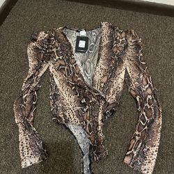 Leopard Nice Classy Shirt Medium New