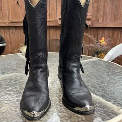 Double H  Women’s Cowboy Boots/Fringe And Silver Toe