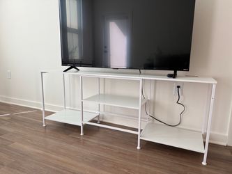 White tv stand