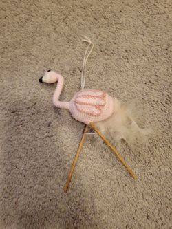 Handmade Flamingo Ornament