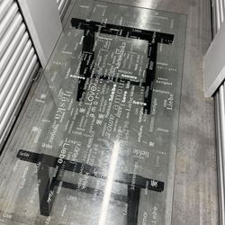 Glass Desk With Removable Legs