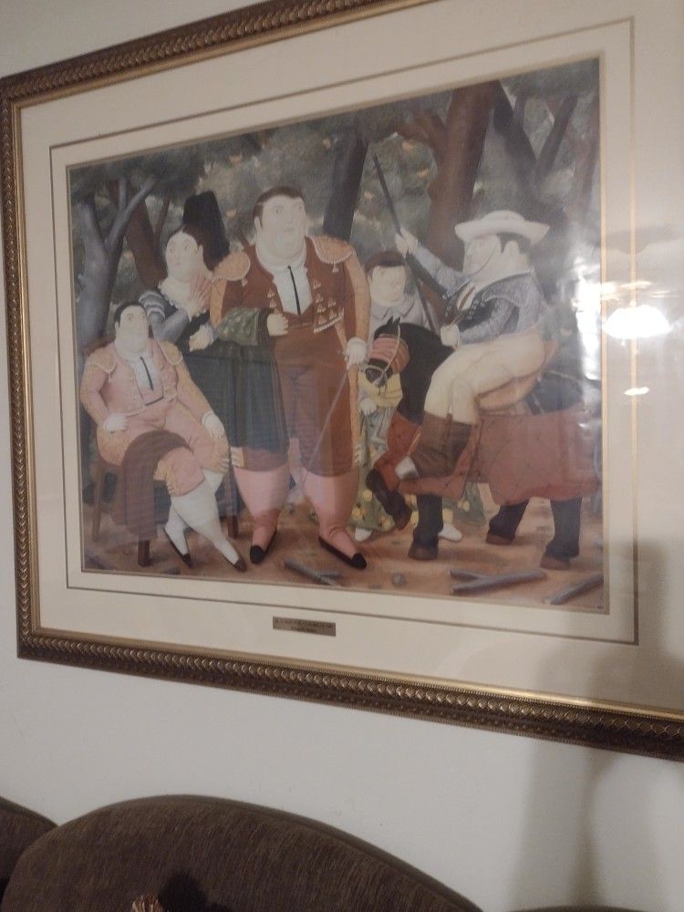 Large Painting "El Surdo Y Su Pandilla"