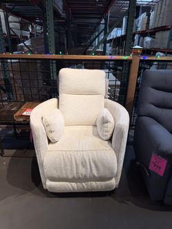 MEGA SALE! White Fabric Manual Recliner - Milan  (30% OFF) 