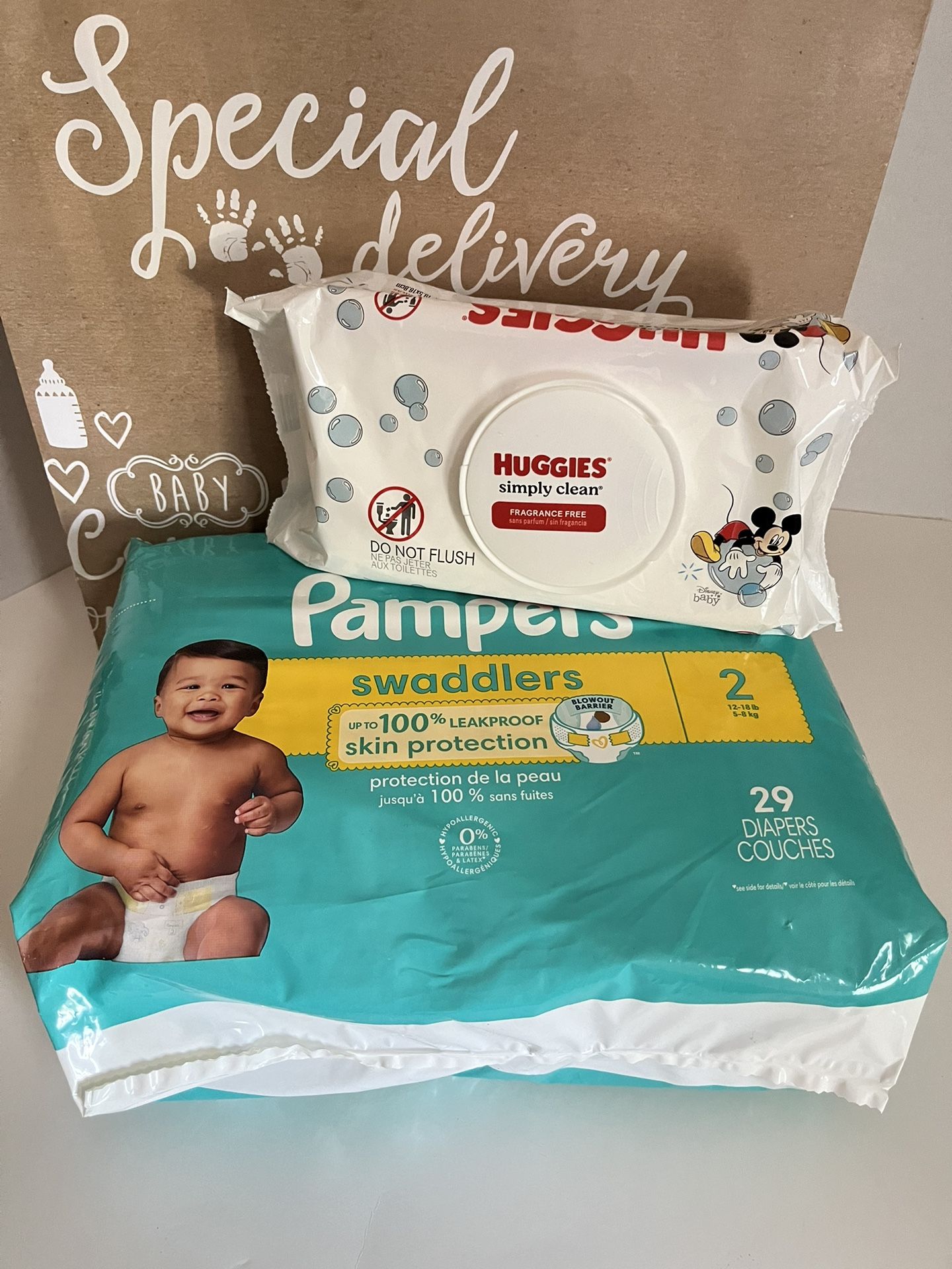 Diapers Size 2 & Wipes