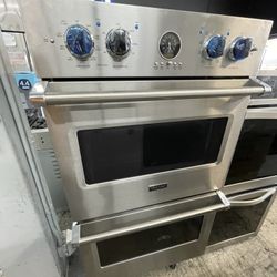 Viking 30β Double Oven In Stainless Steel Used Electric