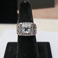 Genuine Prasiolite Ring