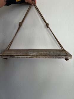 Rustic Wooden Floating Shelves (Set Of 2)