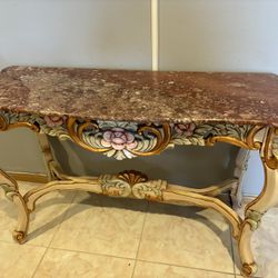 Marble accent table
