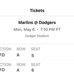 Marlins At Dodgers Tickets For Sale