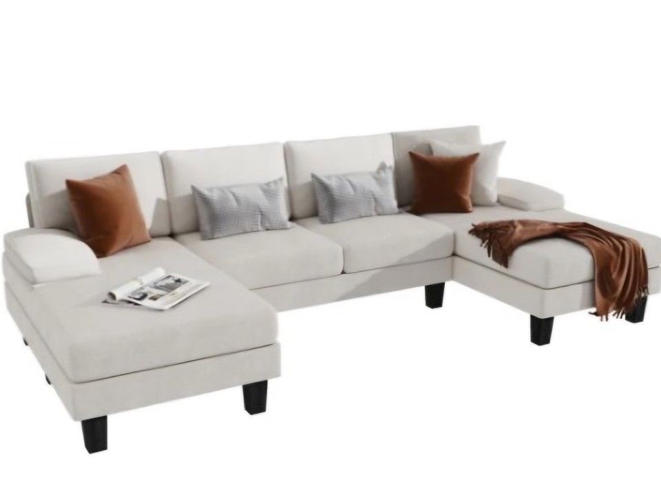 White Sectional From Wayfair