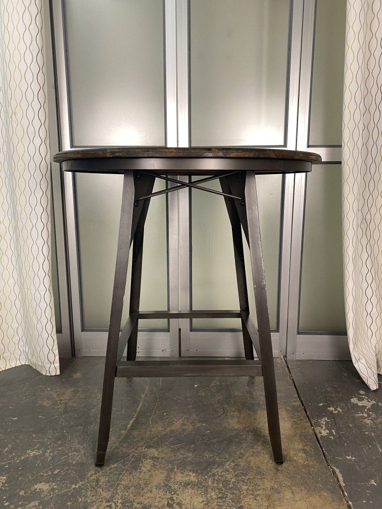World Market Hudson Wood & Metal Pub Table & 3 Stools for Sale in