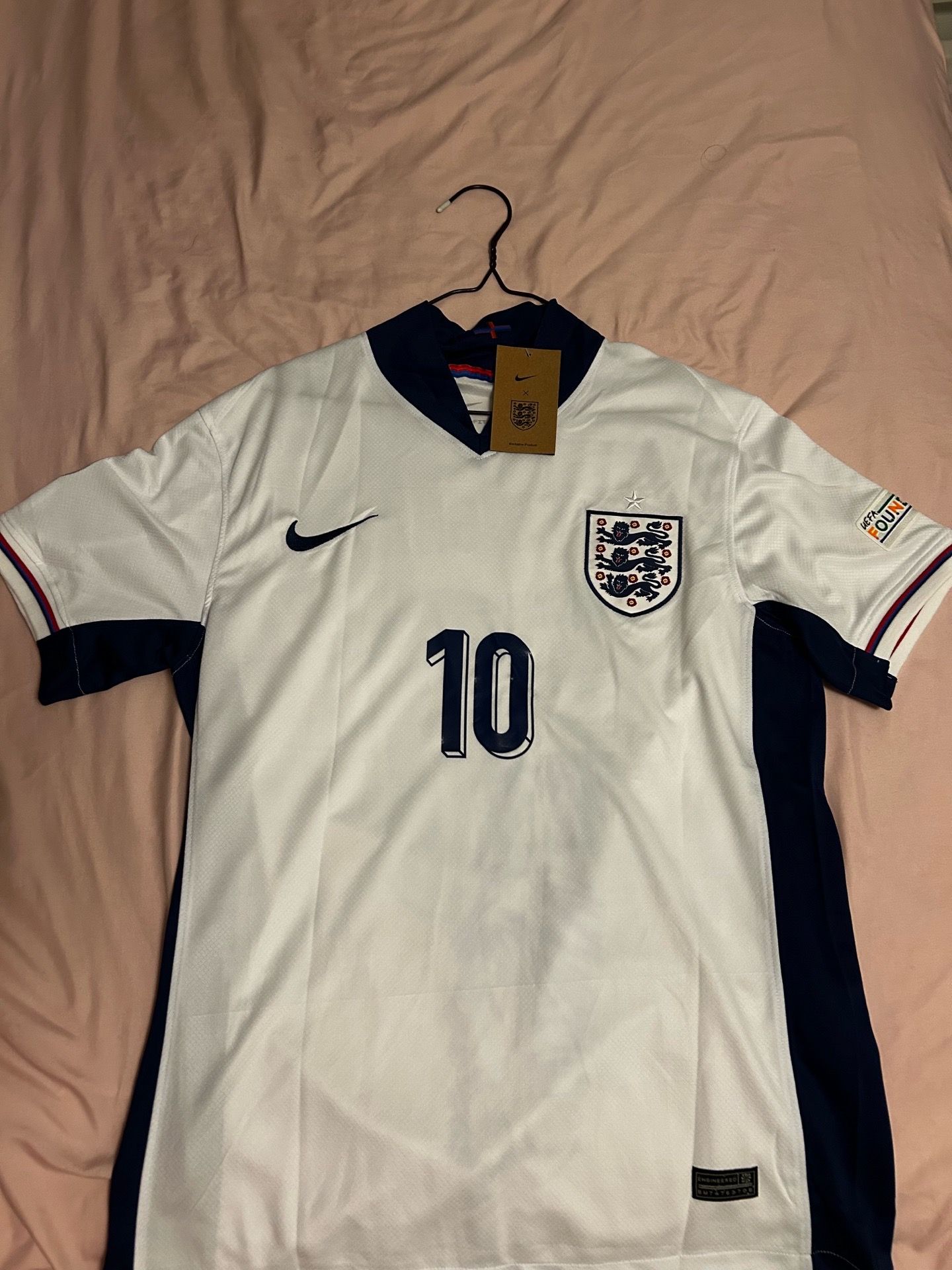 England EURO 2024 Away Purple #10 BELLINGHAM Nike Football Nike