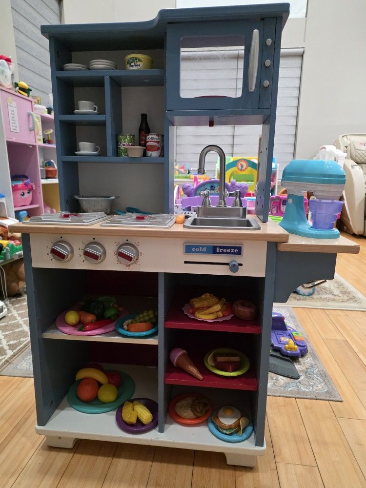 Kids Play Kitchen Toy Set + Accessories