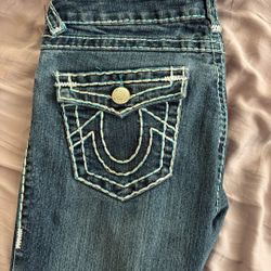 True Religion Billie Mid Rise Straight 