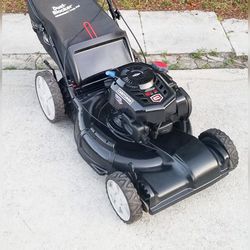 craftsman 7.0 self propelled gas lawn mower with bag $250 firm