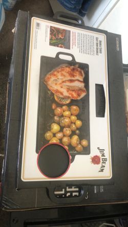 Double sided cast iron griddle