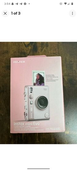 Fujifilm Instax Mini Evo Hybrid Instant Camera, Pink
