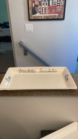 Rae Dunn Bruschetta Ceramic Serving Tray