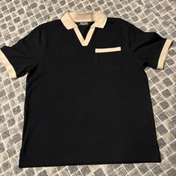 Black And Cream Polo