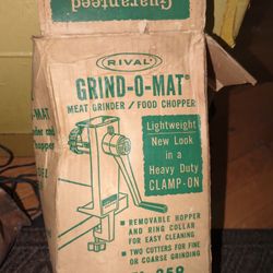 Grind O Mat, Meat Grinder 