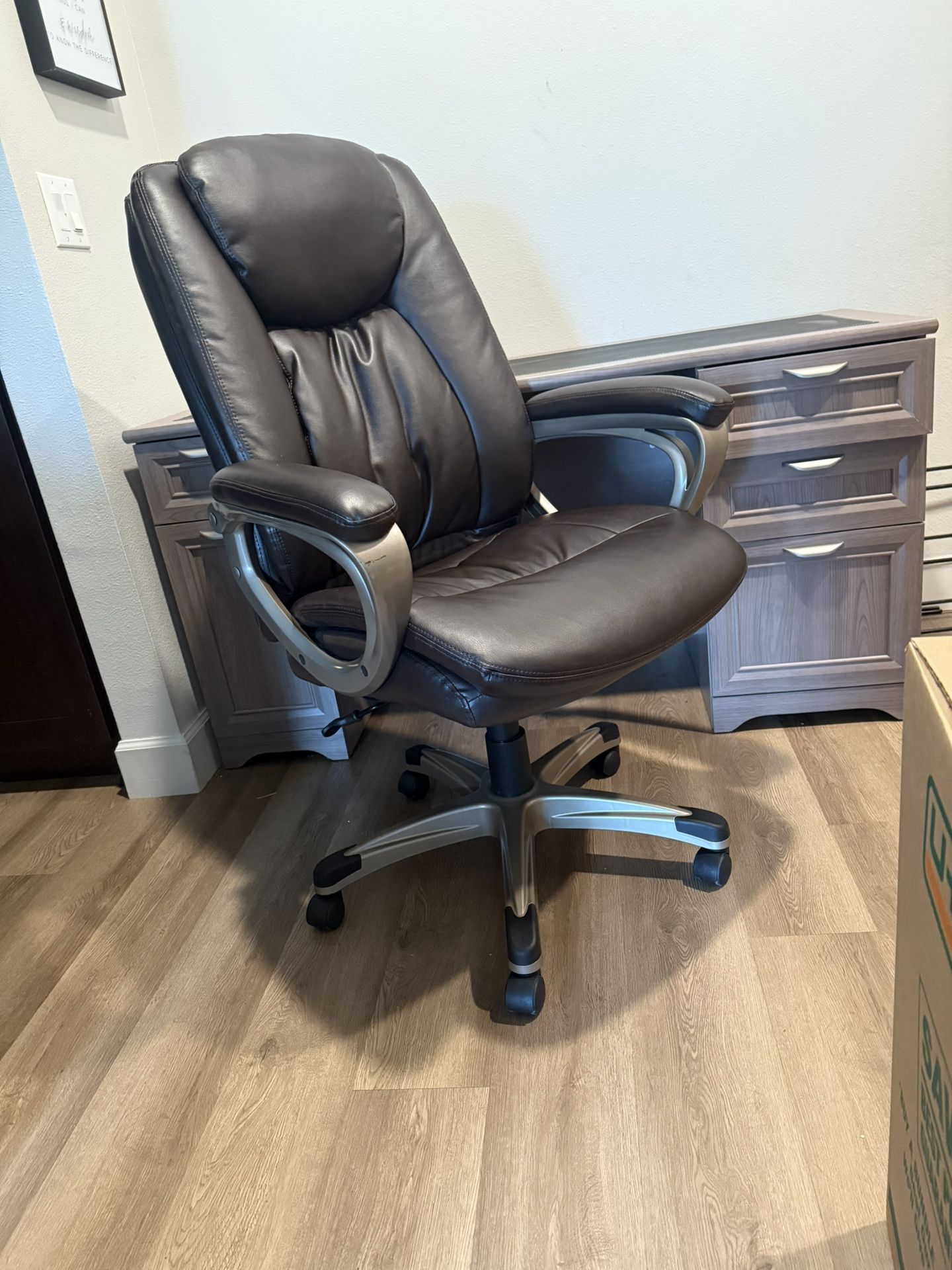 Desk and office chair
