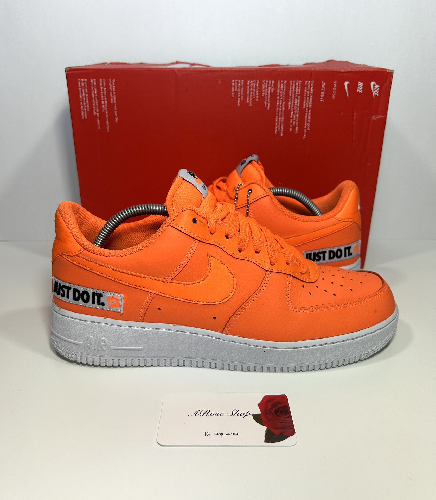 Nike Air Force Low 'Just Do It Pack Orange' (BQ5360 800) Shoes